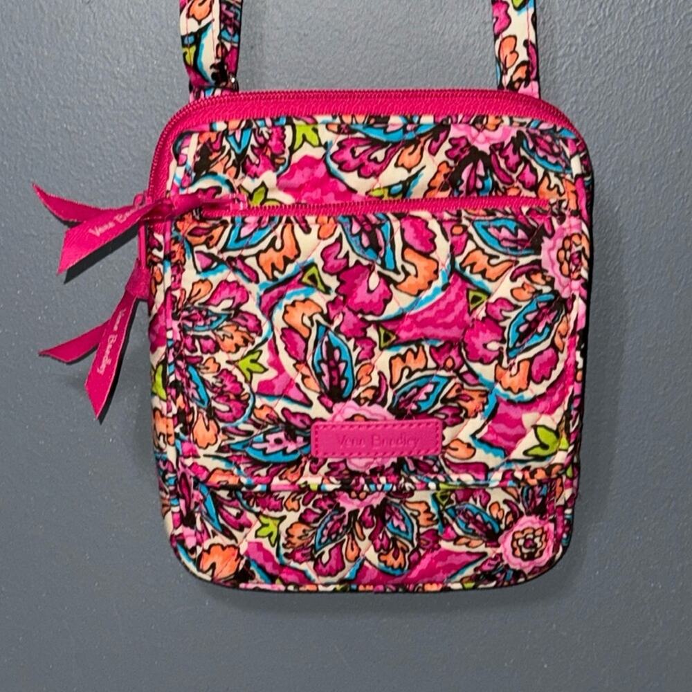 Vera Bradley Shoulder Bag Crossbody mini sunburnt floral pink adjustable straps